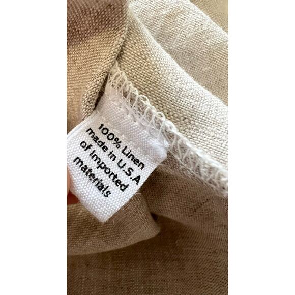 SOUTH STREET LINEN Sz 0 US Small Cream Metallic Criss Cross Shell Tank Top NWOT - Picture 13 of 16